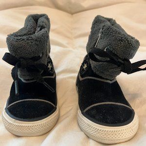 Converse CT Andover Black Suede Hi Boots Leather Upper Infants Size 5 Kids